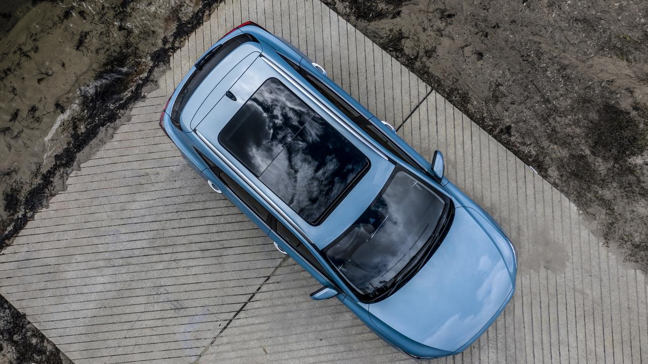 A huge panoramic sunroof is one of the biggest in its class.