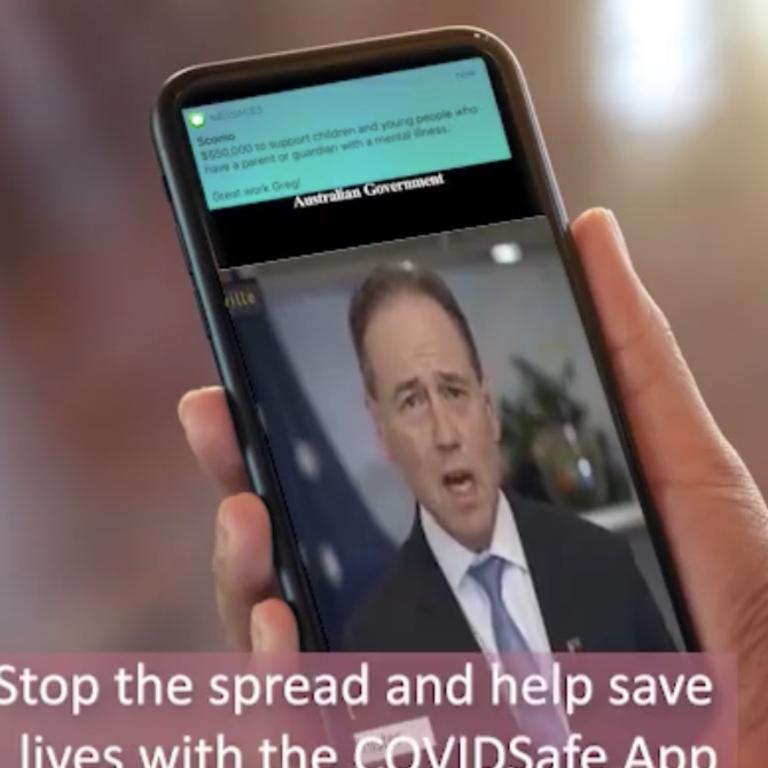 Health Minister Greg Hunt uploaded a video to his social media encouraging people to download COVIDSafe app.