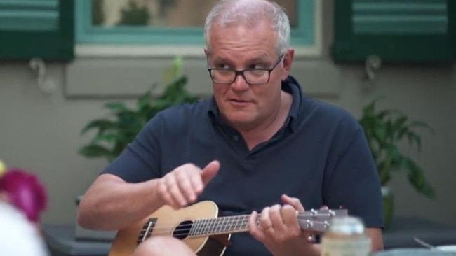 Playing a ukulele during a 60 Minutes interview didn’t help Scott Morrion’s public image.