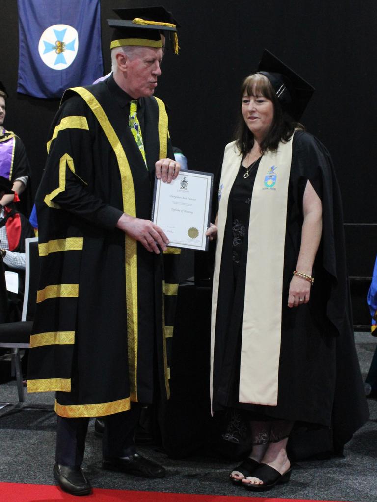 Cheryldeen Ann Ennerst graduated with a Diploma of Nursing at the CQUniversity graduation ceremony in Bundaberg on December 14, 2023.