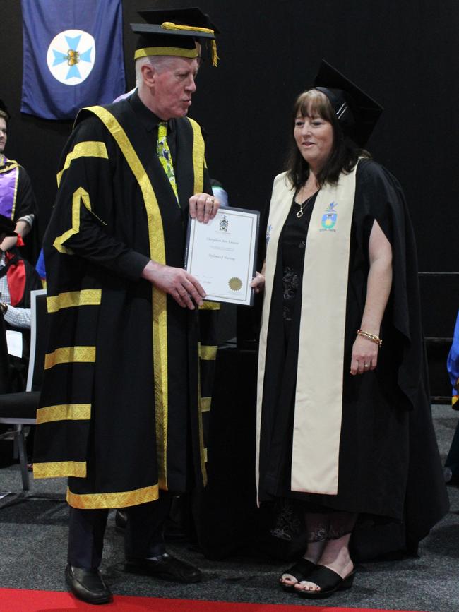 Cheryldeen Ann Ennerst graduated with a Diploma of Nursing at the CQUniversity graduation ceremony in Bundaberg on December 14, 2023.