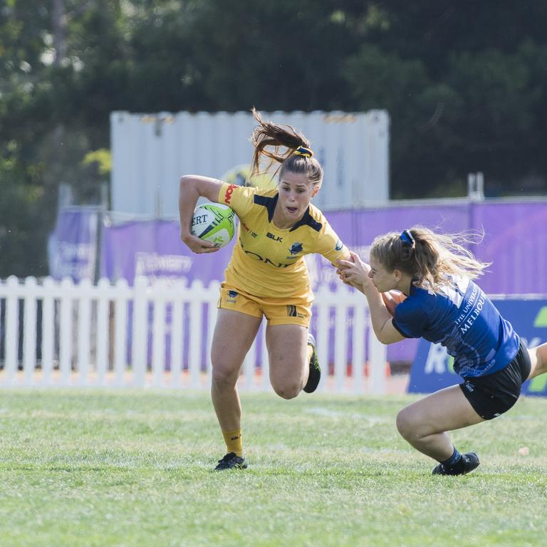 Action from the opening weekend of the Aon Rugby Sevens. Picture: CAVAN FLYNN