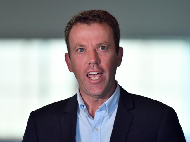 Federal Education Minister Dan Tehan told parents this morning they should not “feel guilty about sending your children to school”. Picture: AAP