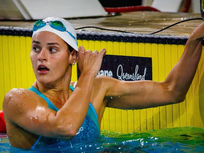 Kaylee McKeown has lost her 100m backstroke world record to Regan Smith. Picture: Patrick Hamilton/AFP