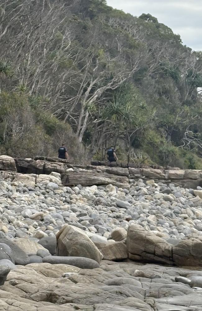 Police are searching the beaches and the sea in Noosa National Park for missing woman Patricia Lascelles.