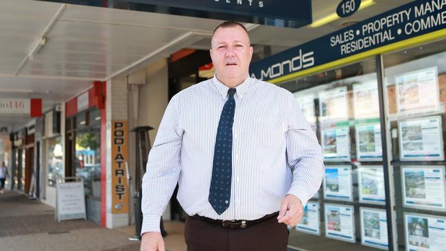 Real estate agent Kevin Stewart at his office. Picture: AAP/Sarah Marshall