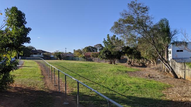 The vacant block of land at Gundooee St, Sunnybank, which would make way for 50 additional car parking spaces at Altandi Railway Station under a design just released by TMR. Picture: Alex Treacy