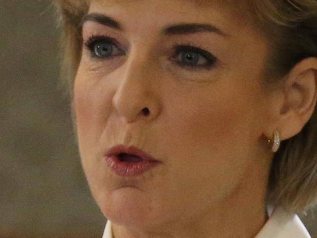 Minister for Employment Michaelia Cash at the National Press Club today for debate with Shadow Minister Brendan O'Connor in Canberra today.