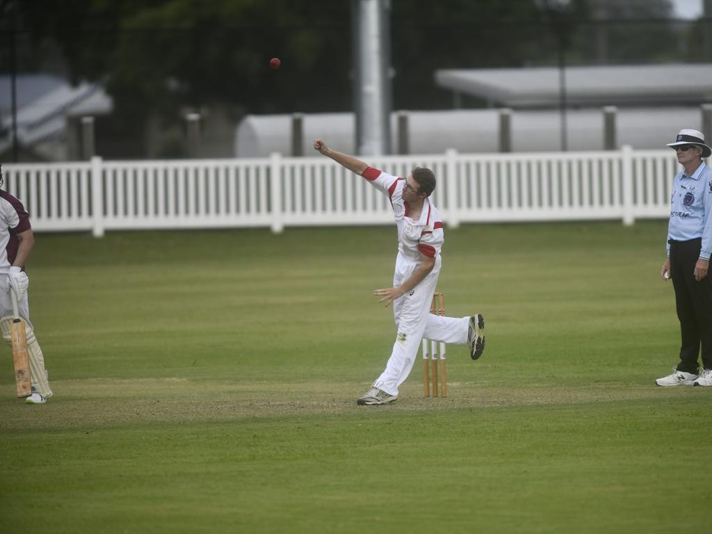 Action in CRCA premier league between Brothers and South Services at Ellem Oval.