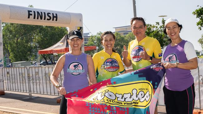 En Santos, Agnes Ocampo, Ross Ocampo, Rose dela Cruz were at the NTRS Top End Gran Fondo 2023, Darwin. Picture: Pema Tamang Pakhrin