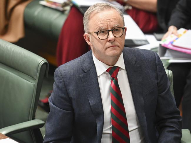 Prime Minister Anthony Albanese during Question Time at Parliament House in Canberra. Picture: NewsWire / Martin Ollman