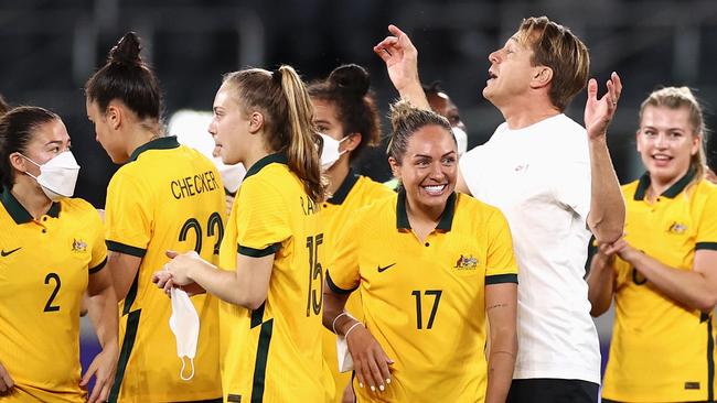 The Matildas’ return to Australia went perfectly to plan. (Photo by Cameron Spencer/Getty Images)