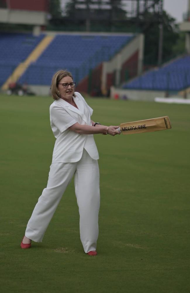 Premier Jacinta Allan went in to bat for Victoria in India, pitching the state as a key tourist destination. Picture: Jai Narula