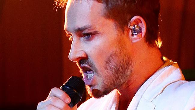 Daniel Johns first ever solo gig at The Sydney Opera House as part of Vivid Sydney. Pic Stephen Cooper