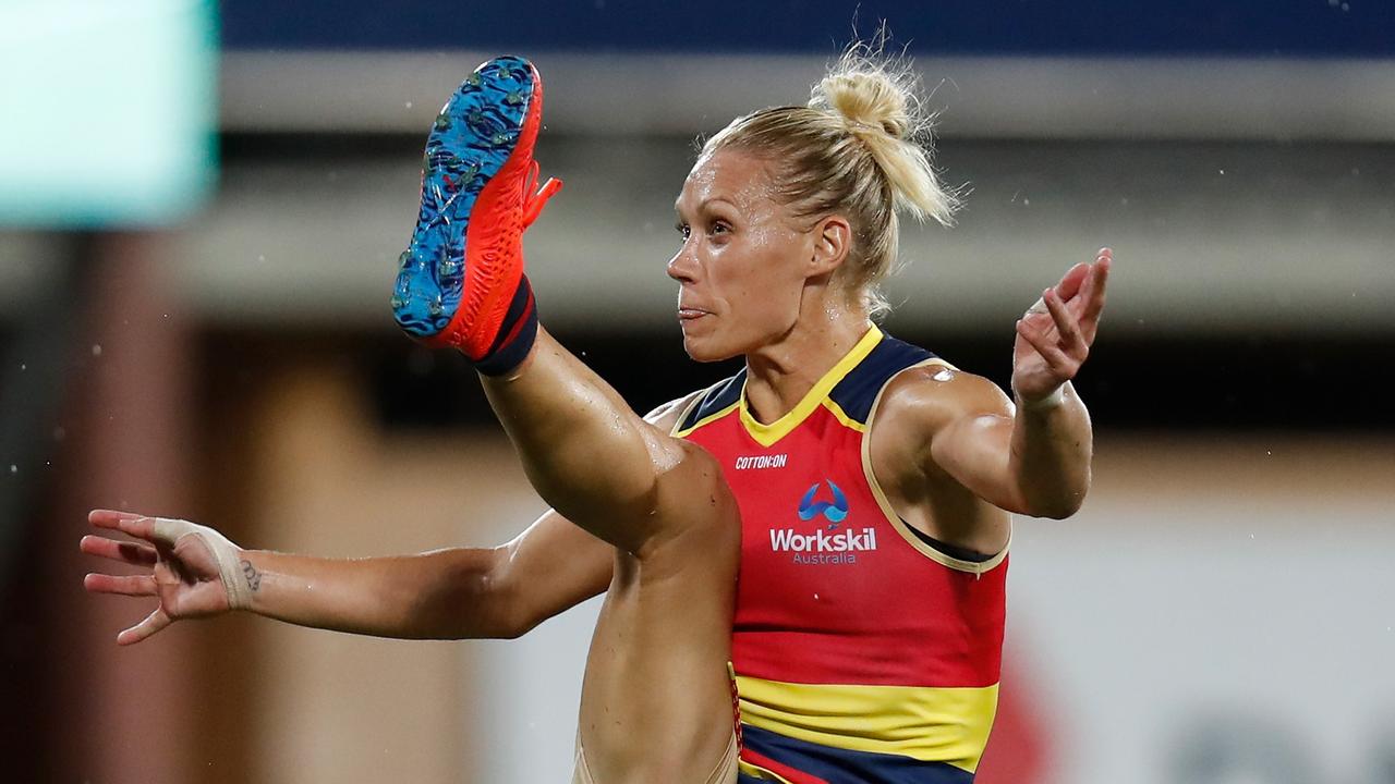 Erin Phillips dominated for the Adelaide Crows. Photo: Michael Willson/AFL Media