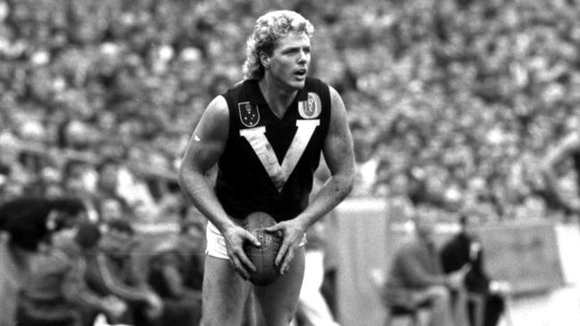 Dermott Brereton cherishes his Big V jumper.