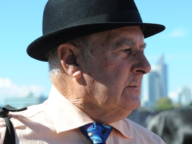 Gold Coast trainer John Wilcock after Court’s Star improved dramatically to salute. Picture: Grant Peters, Trackside Photography