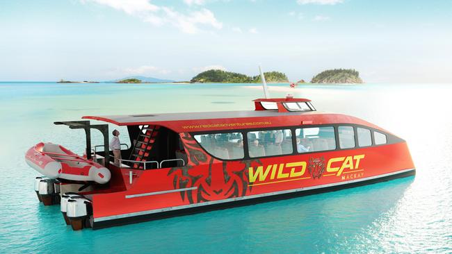 Red Cat Adventures is unlocking access to Mackay Islands including Brampton, Cockermouth, Keswick, St Bees and Scawfell aboard a specially designed 17m catamaran donned Wildcat. Picture: Supplied