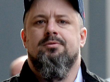 MELBOURNE, AUSTRALIA - NewsWire Photos AUGUST 02, 2021: Self-proclaimed neo-Nazi Neil Erikson arrives at the Melbourne Magistrates' Court. Picture: NCA NewsWire / Andrew Henshaw