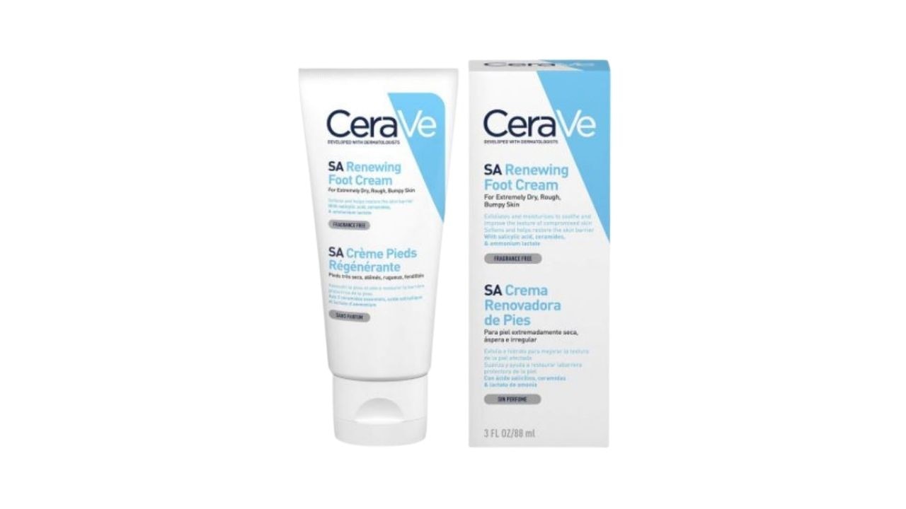 CeraVe SA Renewing Foot Cream 88ml. Picture: Chemist Warehouse.