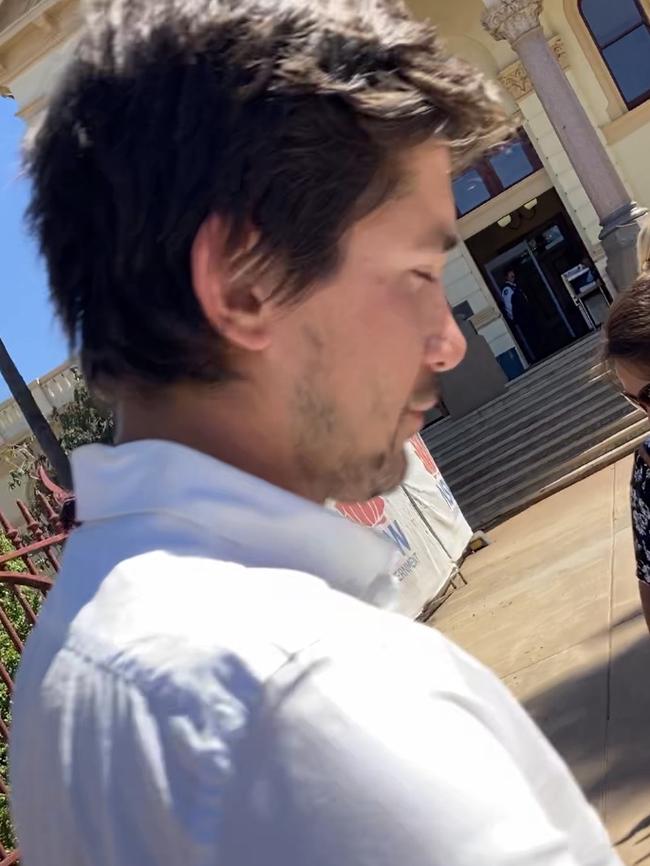 Wellington man Nicolas Fida outside Dubbo Local Court after he was sentenced for drug dealing. Picture: Ryan Young