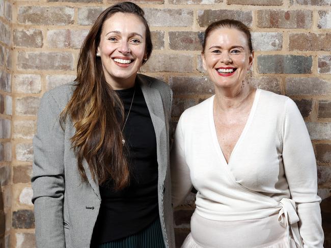 Jillian Kilby, Chair of the Rural Advisory Panel and Margy Osmond CEO TTF at the Bush Summit. Picture: Jonathan Ng