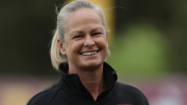 Tahnee Norris will be re-signed as Queensland women’s coach. Picture: Nigel Hallett