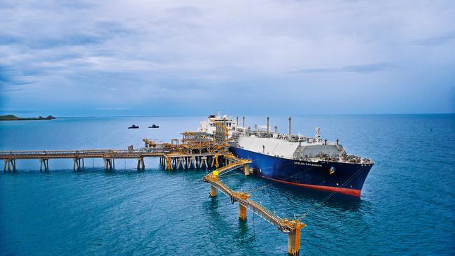 A PNG LNG project export jetty located outside Port Moresby.