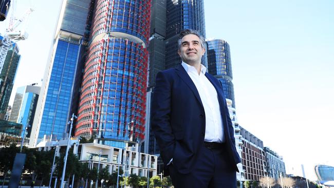 Lendlease chief executive Tony Lombardo at Barangaroo in Sydney. Picture: John Feder/The Australian.