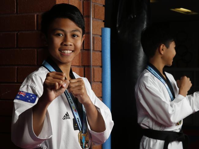 Young Martial Artists at Seven Hills. Pictured is Ben Camua 14.