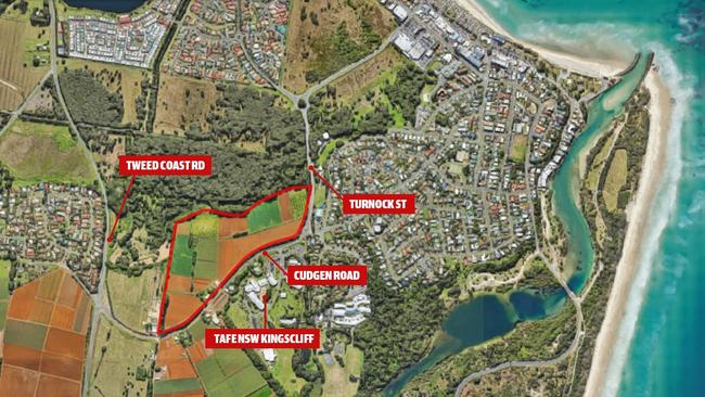 Proposed sites of the new Tweed Hospital.