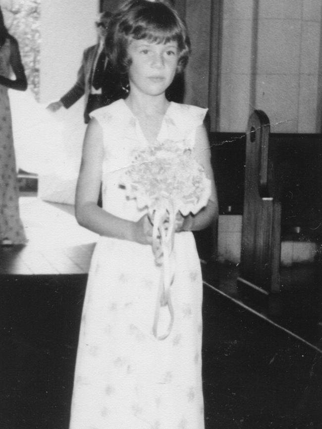 Another flower girl role as a child.