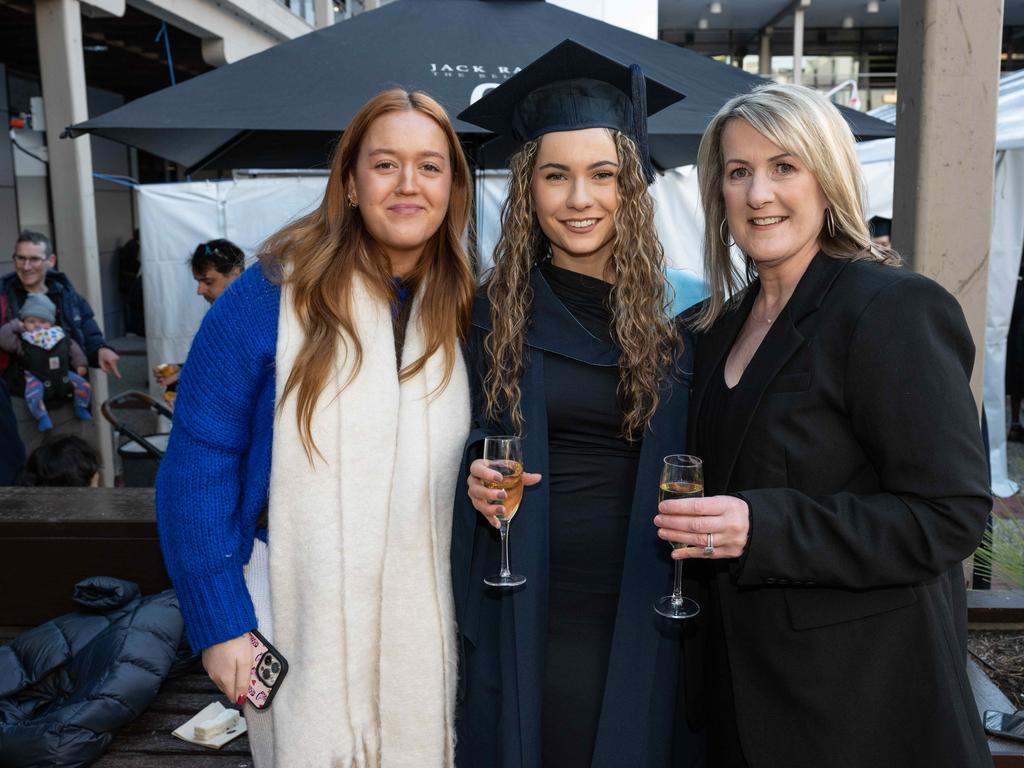 Meg Thorn with Keeley, Nicole Black. Picture: Brad Fleet