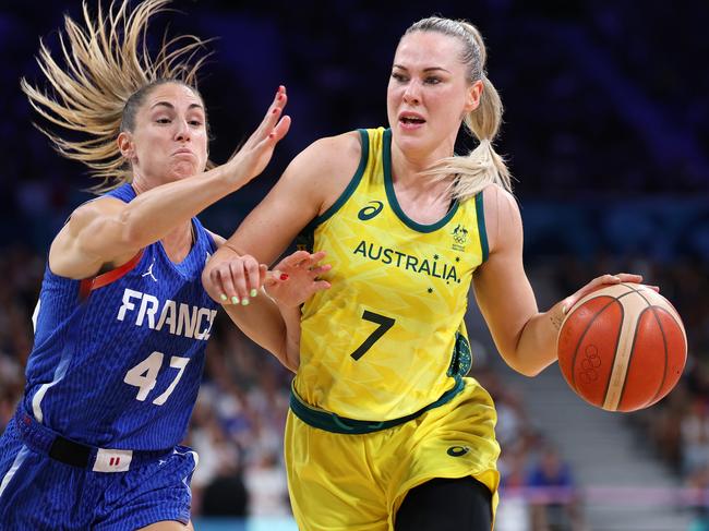 Tess Madgen led the Opals to bronze in Paris and now she’s helping lead the rejuvenation of women’s basketball in Australia. Picture: Getty Images