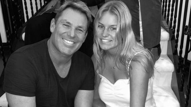 Shane Warne and daughter Summer. Picture: Instagram