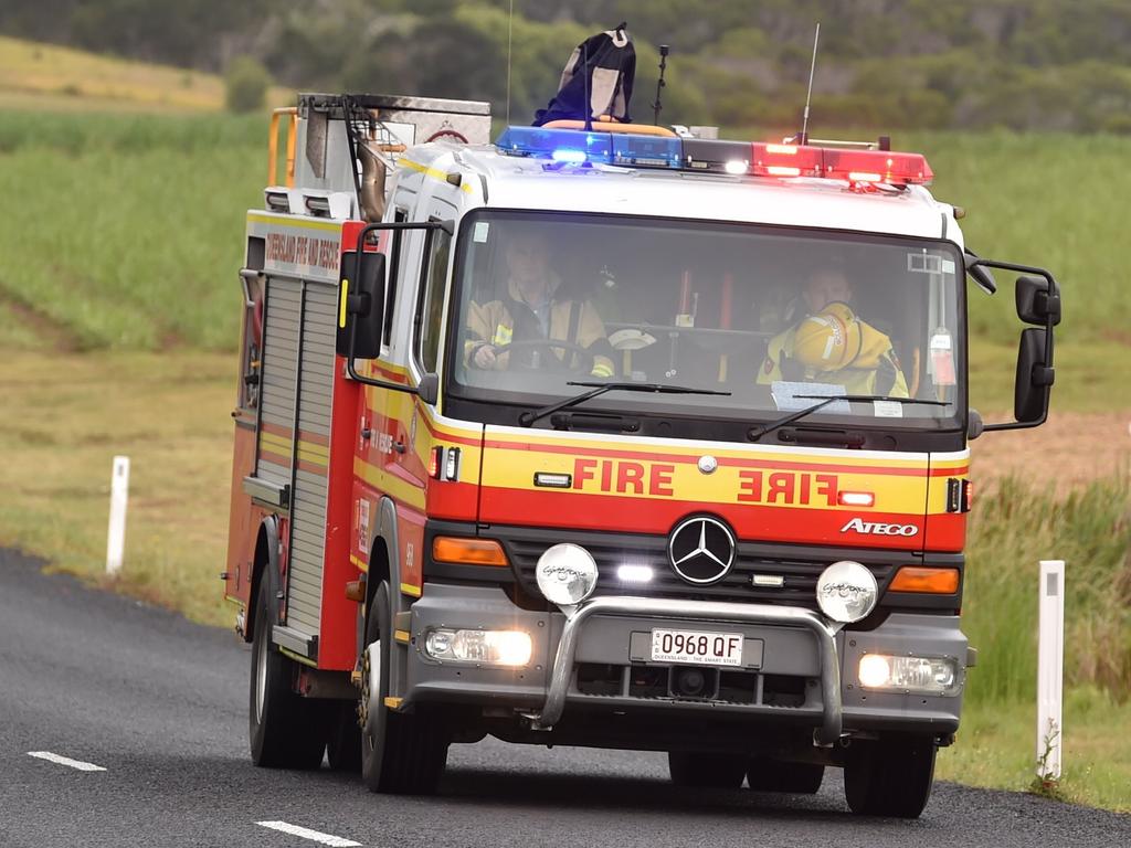 Firefighters are responding to a tractor and a grass fire in Booie.