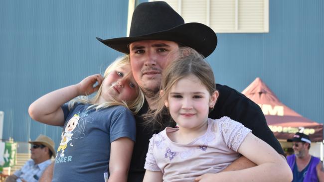 Families at the Lights on the Hill Trucking Memorial event at Gatton on Saturday, September 30, 2023.