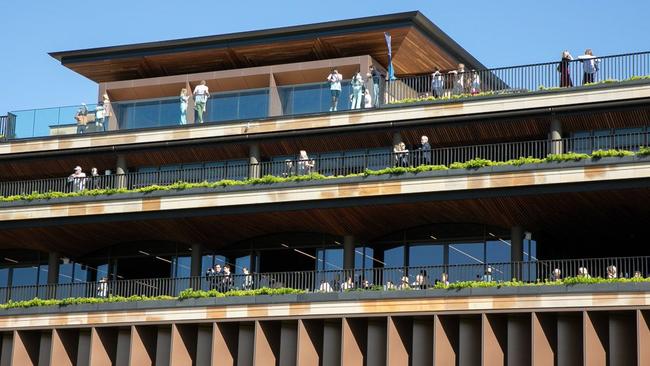 The four-level Centenary Building housing a great hall, classrooms, The Packer Theatre, dining area, chapel and orchestral rehearsal room. Image: Cranbrook School.