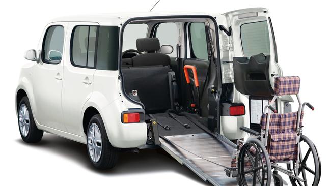 The Nissan Cube will only be able to come in as a specialist wheelchair access vehicle. Picture: Supplied.