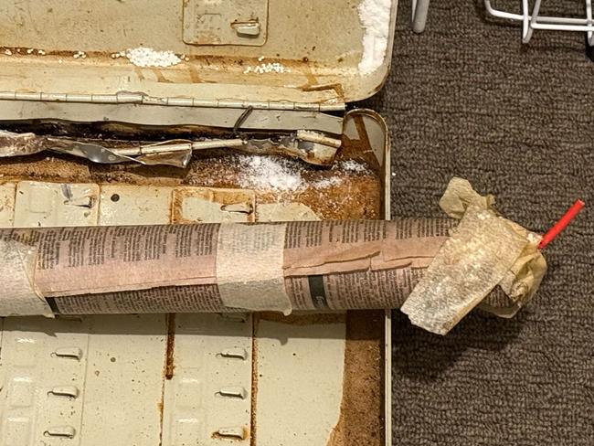 A man has been arrested after a homemade bomb was found in his home. Picture: South Australia Police