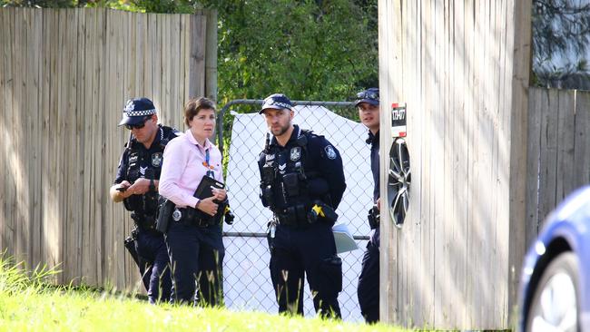 The scene of a fatal dog attack on Ison Road, Greenbank were a contract Energex metre reader was killed. Picture David Clark