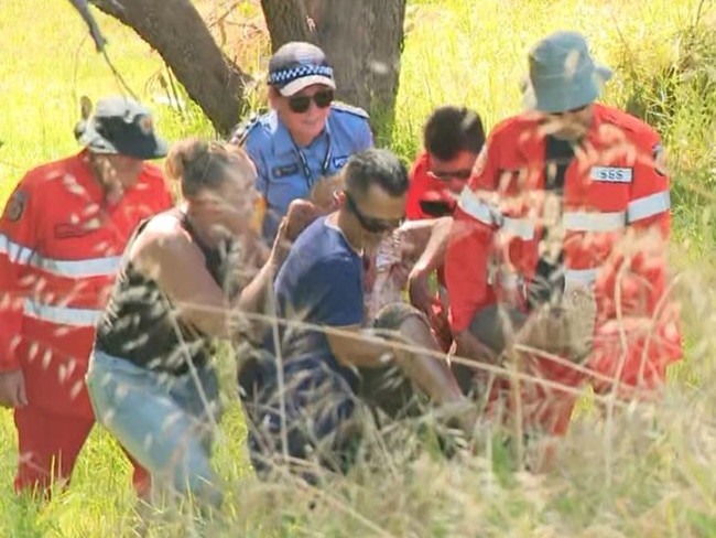 Patricia Dickson, 82, has been found alive in a creek in Perth's south after she had been missing for three days, with her “very loyal” pet dog by her side. Picture: 7 News