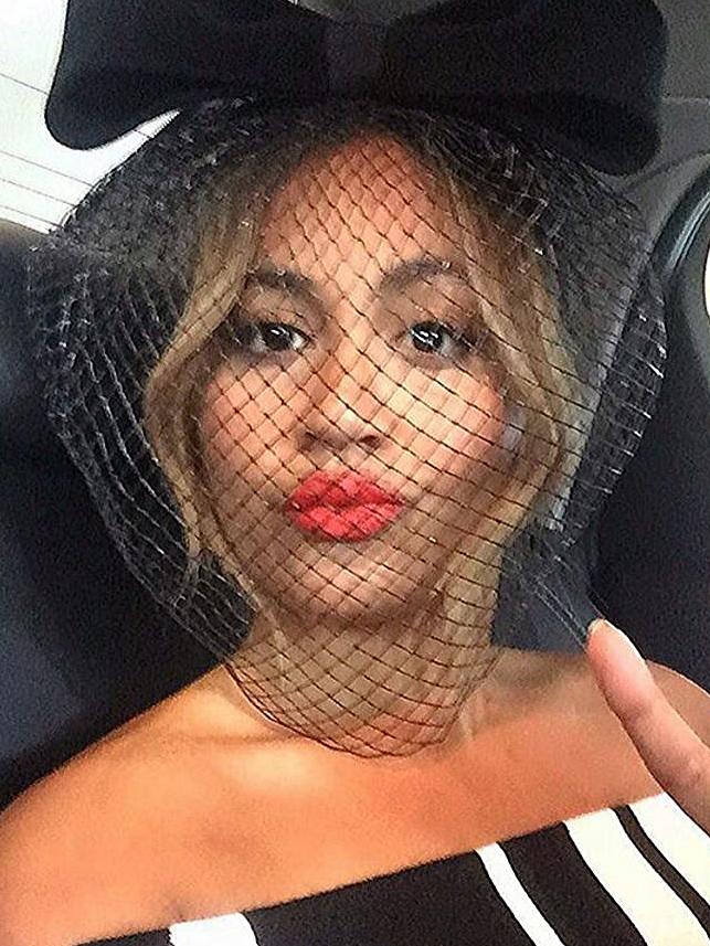 How Jessica Mauboy appeared on Cup Day in a photo taken by Ayoubi. Picture: Instagram