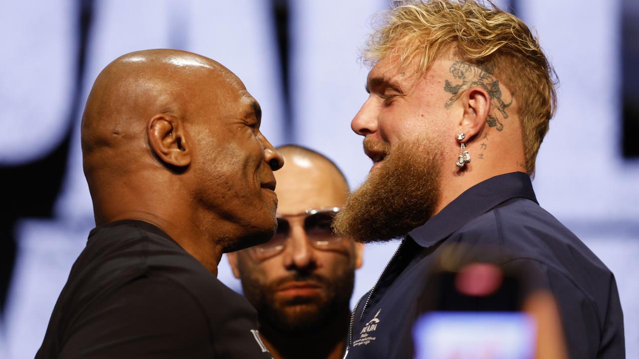Mike Tyson and Jake Paul have postponed their fight. (Photo by Sarah Stier/Getty Images for Netflix)
