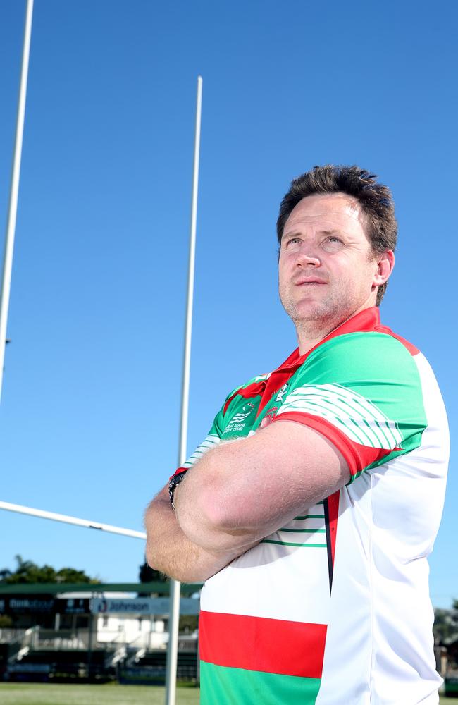 Wynnum Manly Seagulls coach Adam Brideson. Picture: Renae Droop