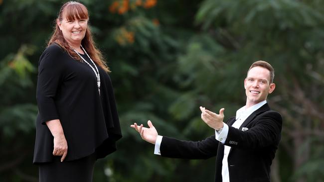 Matt Hirst with his mum, Joanne Price. Picture: Darren England