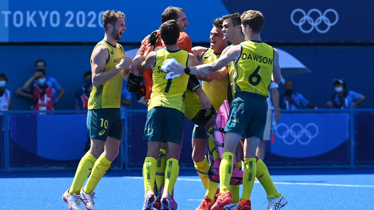 Goalkeeper Andrew Charter proved the hero for the Aussies.