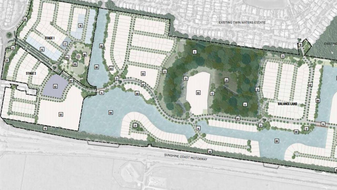 Designs for the Twin Waters West development.