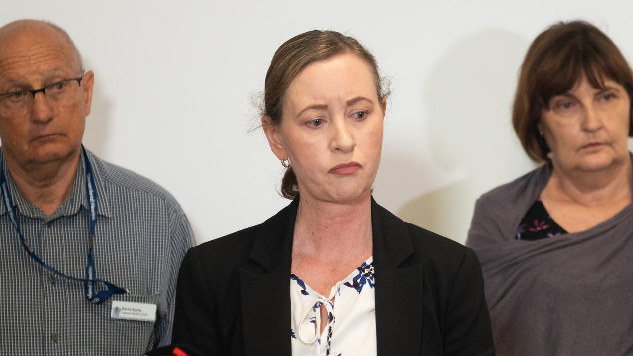 Queensland Health Minster Yvette D'Ath at the Mackay Base Hospital.