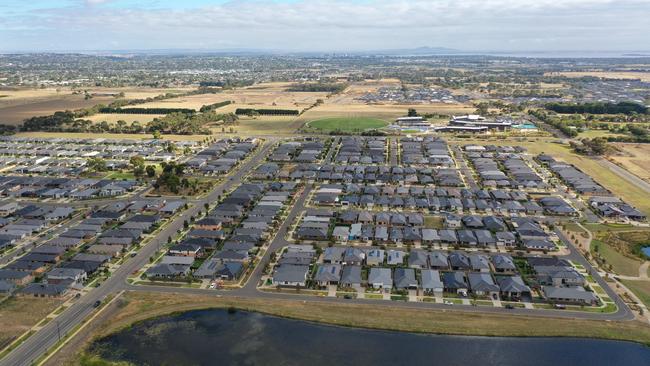 There is several years worth of land available for development at Armstrong Creek. Picture: Alan Barber